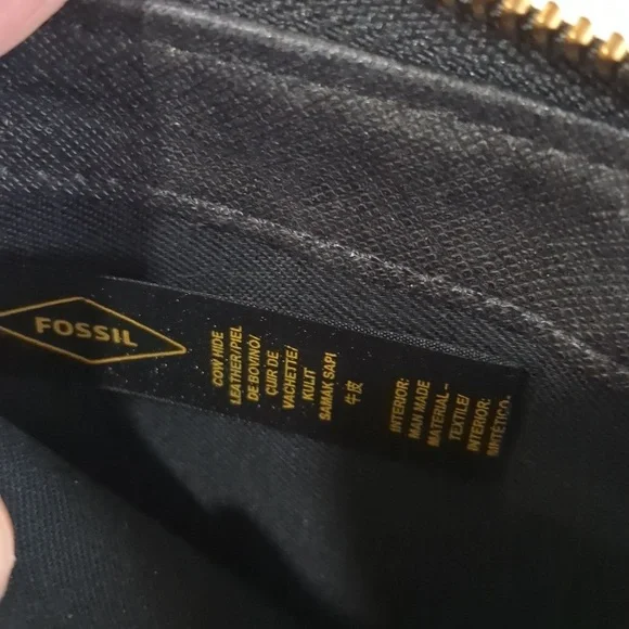 FOSSIL black Leather medium Wallet - Picture 8 of 13